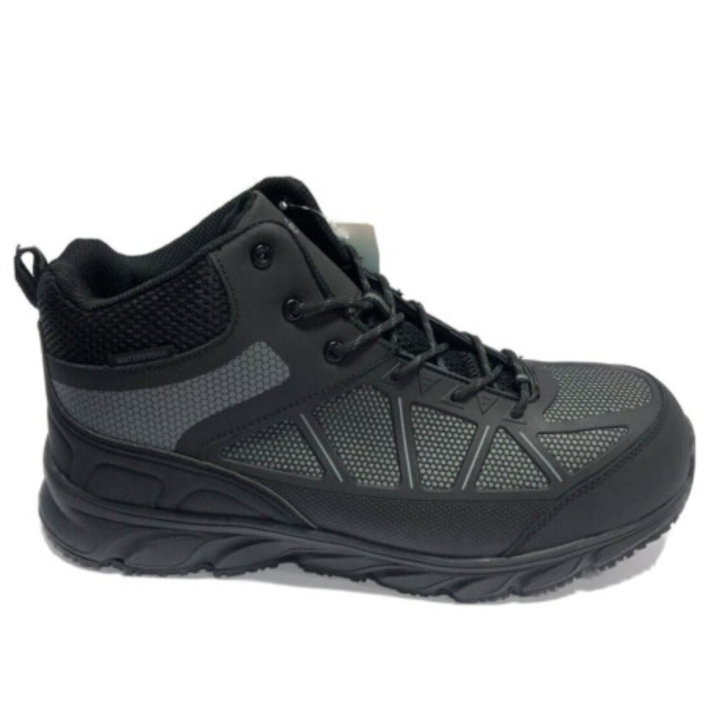 Propet Men’s Seely Hi Dark Grey/Black Boots Size 12 (3E)